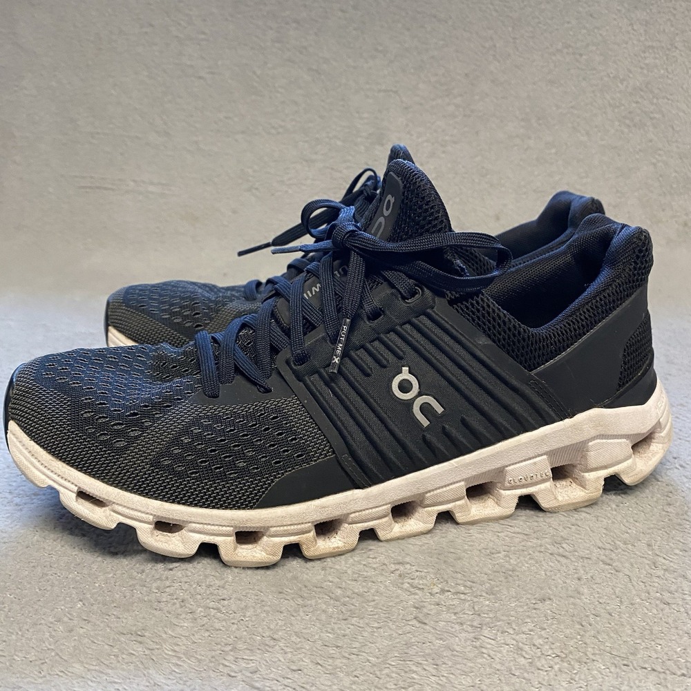 On Running‎ Cloudswift Womens 8.5 Black Gray Shoes Comfort Athletic - Picture 5 of 14